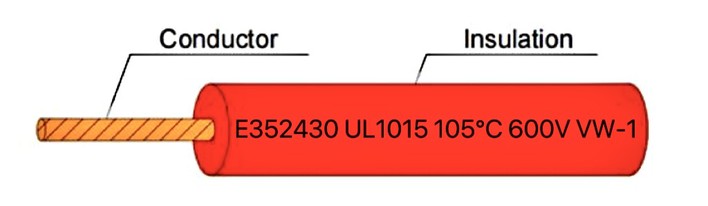 UL1015 PVC Insulated Single-Core Wire UL1015 PVC Insulated Single-Core Wire